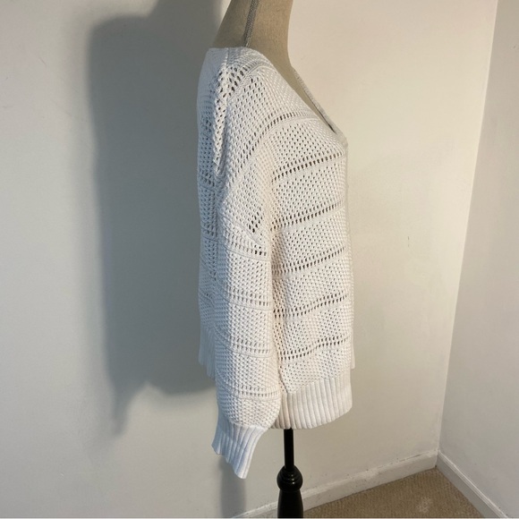 Tommy Bahama Women’s Sweater Channel Isle Cotton V Neck Pullover XL - Picture 4 of 11